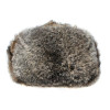 柔らかいウサギの毛皮現代的な茶色の冬の帽子イヤーフラップ