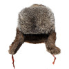 Morbida pelliccia di coniglio moderna inverno cappello marrone Ushanka paraorecchie