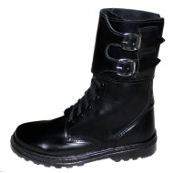 Bottes d'été tactiques en cuir avec boucles Chaussures de camping Airsoft Bottes de type urbain