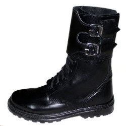 Bottes d'été tactiques en cuir avec boucles Chaussures de camping Airsoft Bottes de type urbain