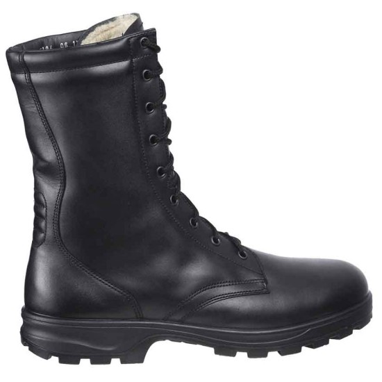 Bottes militaires hautes Kalahari chaussures en cuir noir