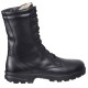 Botas militares altas Kalahari zapatos de cuero negro del ejército