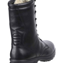 Bottes militaires hautes Kalahari chaussures en cuir noir