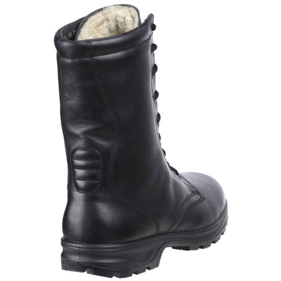 Botas militares altas Kalahari zapatos de cuero negro del ejército