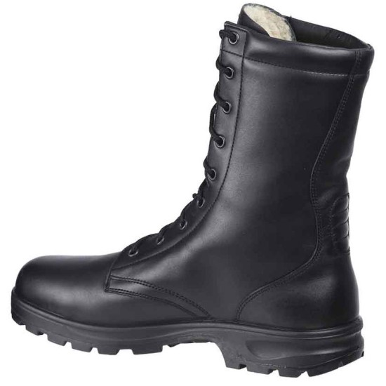 Botas militares altas Kalahari zapatos de cuero negro del ejército