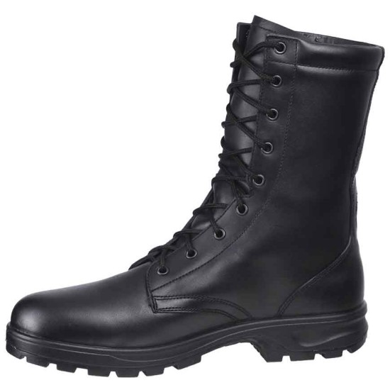 Bottes militaires hautes Kalahari chaussures en cuir noir