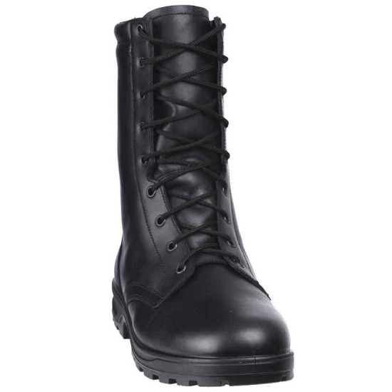 Botas militares altas Kalahari zapatos de cuero negro del ejército