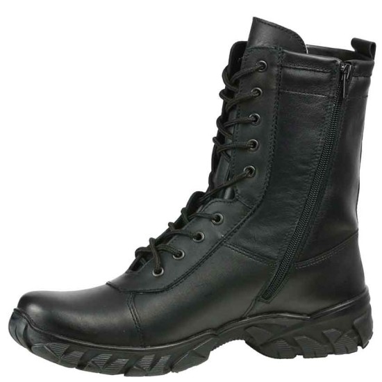 Extreme 174 urban tactical winter boots with fur black leather