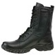 Extreme 174 urban taktische Winterstiefel mit Fell aus schwarzem Leder