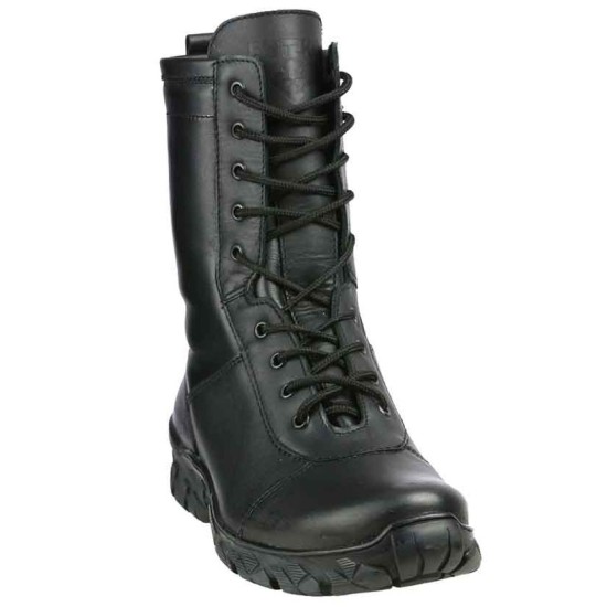 Bottes d'hiver tactiques urbaines Extreme 174 avec fourrure en cuir noir