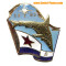 Marine flotte VMF FLAG Badge mit SHARK 1983