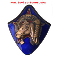 Metal Soviet HORSEMAN Badge Military Red Star USSR Army