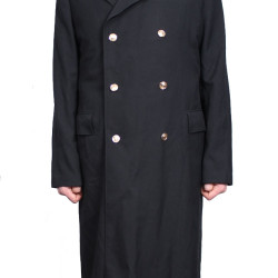 Soviet Navy Officers black semi-woolen long coat