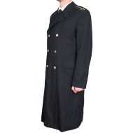 Officiers de la Marine soviétique noir long manteau de laine semi