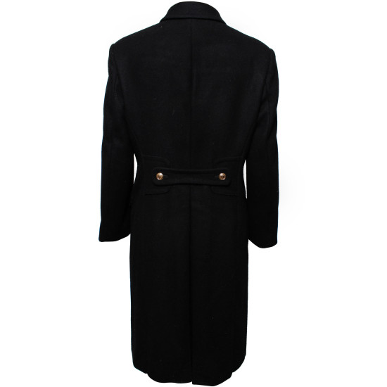 Soviet Navy woolen long black winter Coat