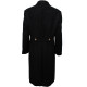 Soviet Navy woolen long black winter Coat