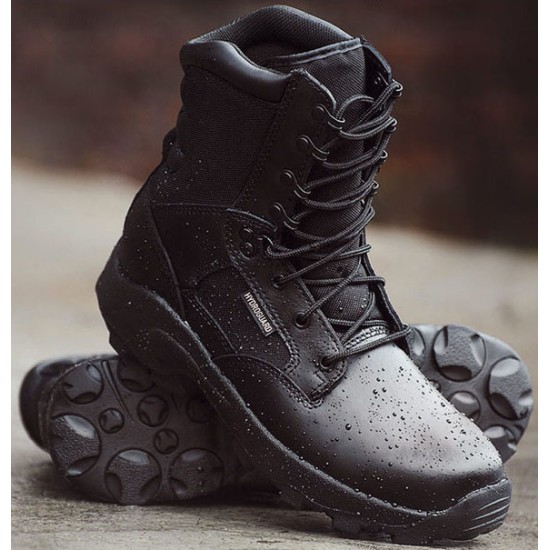 Urban tactical DAKOTA high black leather boots