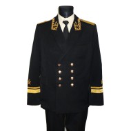 Russische Flotte Admirals Uniform mit Goldbarren Stickerei Größe 50/52