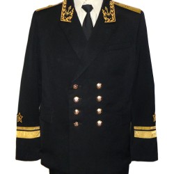 Russische Flotte Admirals Uniform mit Goldbarren Stickerei Größe 50/52