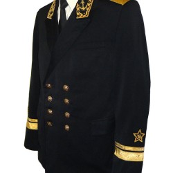 Russo in uniforme flotta dell'ammiraglio con dimensioni lingotti ricamo 50/52