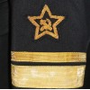 Russo in uniforme flotta dell ammiraglio con dimensioni lingotti ricamo 50/52