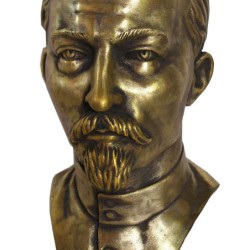 Russian bronze bust of Soviet revolutioner communist Dzerzhinsky