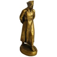 Statue de bronze russe Révolutionnaire soviétique du buste de Dzerjinski