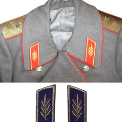 Embroidery Collar Tabs for overcoats and jackets