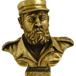 Fidel Castro bronze bust Revolution leader