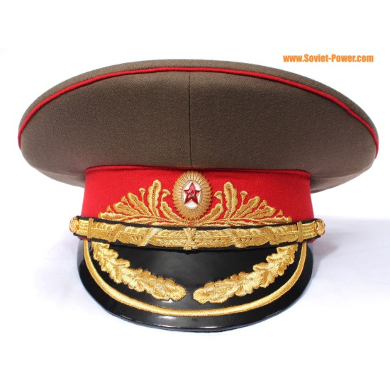 Armée soviétique champ MARÉCHAL Visor Chapeau russe