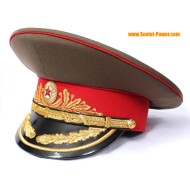 Sombrero del visera del ruso mariscal de campo del ejército soviético