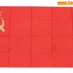 Soviet BIG LONG FLAG with USSR Symbolics