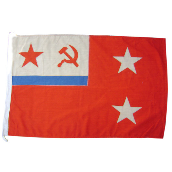 Schwadronskommandeur Marine Flagge von UdSSR-Flotte Schwadronskommandeur Marine Flagge von UdSSR-Flotte
