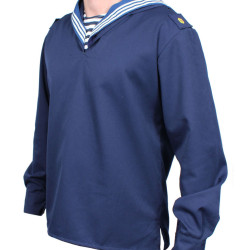 Giacca blu navy dell'esercito sovietico con colletto Giacca delle forze navali Surplus militare dell'URSS