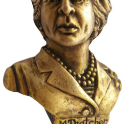 Bronze bust of the "Iron Lady" Margaret Hilda Thatcher