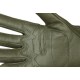 Sport / tactical leather fist gloves Olive model with Knuckles