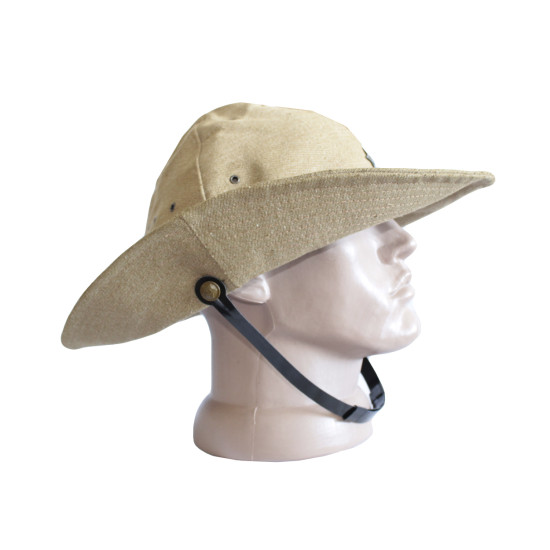 Tactical khaki hat Panama with star badge