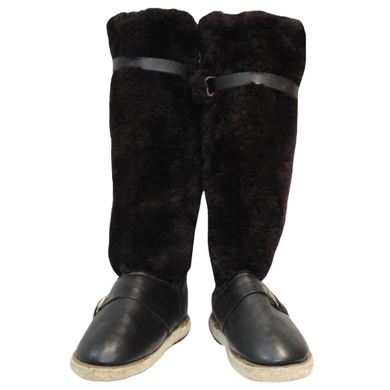 Soviet Winter very warm Polar Arctic real Sheep Woolen boots