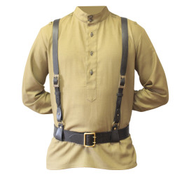 Ceinture d'épaule militaire soviétique noire Portupeya