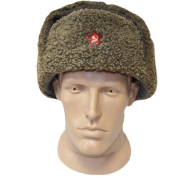 Sowjetischer Offizier Ushanka Military Khaki Hat