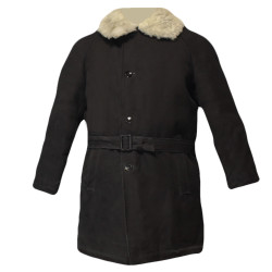 Armée de l'URSS réservoirs d'officiers militaires noir manteau d'hiver