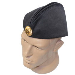 Chapeau noir d'officier de marine soviétique Pilotka