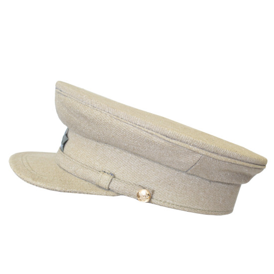 Chapeau d'officier soviétique, casquette à visière de guerre en Afghanistan, casquette militaire kaki de l'urss, couvre-chef de l'armée rouge avec insigne étoile verte