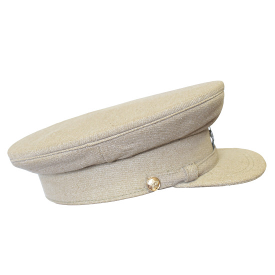 Chapeau d'officier soviétique, casquette à visière de guerre en Afghanistan, casquette militaire kaki de l'urss, couvre-chef de l'armée rouge avec insigne étoile verte