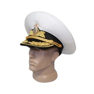 Marine Flotte russe chapeau défilé casquette visière Admiral