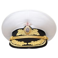 Desfile sombrero de la flota marina rusa Gorra del visera del almirante
