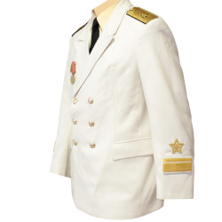 Weißer Admiral Naval Fleet Parade Coat mit Hemden