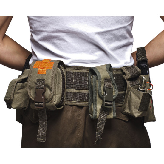 Tactical belt and pouches (belt system) MOLLE