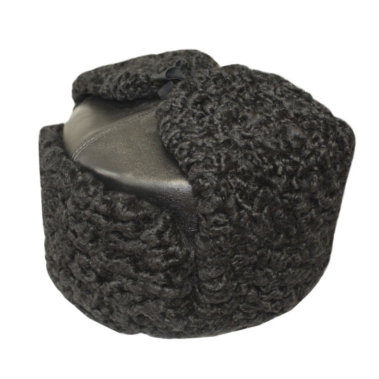 Cappello invernale della flotta navale dell'esercito sovietico Ushanka dell'URSS in pelle