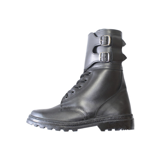 Bottes en cuir d'hiver tactiques Airsoft avec boucles